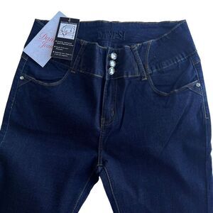 DANESI JEANS Women's Butt Lifter Technology Sz 15 Stretch Jean Navy Blue Skinny‎